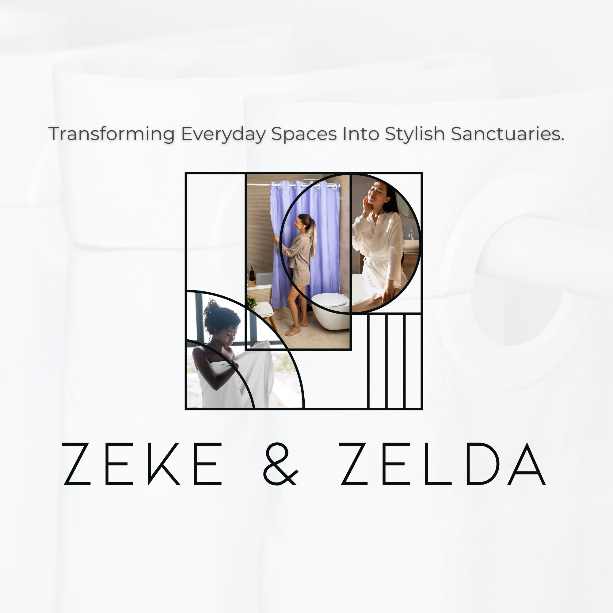 Water Resistant Full Length Bathroom Curtains Shower (Lilac)