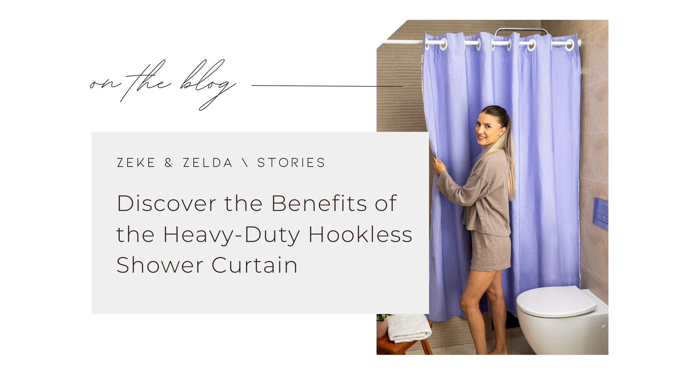 Discover the Benefits of the  Heavy-Duty Hookless Shower Curtain